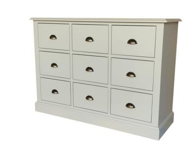 Commode en Pin Massif 10 Tiroirs de Style Anglais | 120