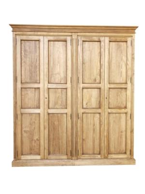 Armoire dressing 4 portes en bois massif | 208