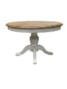 Table Ronde Pied Central en Chêne Massif Extensible |120