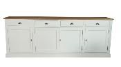 Buffet Bas 4 portes LONDON en pin 