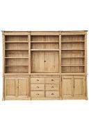 Grande Bibliotheque en bois Classique avec TV | AVIGNON  | 300