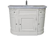 Meuble de Salle de Bain Arrondi en Bois | 125