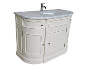 Meuble de Salle de Bain Arrondi en Bois | 125