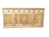 Buffet bas Cottage en Pin Massif 4 Portes | 180