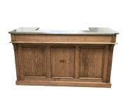 Comptoir de Bar Suisse 190 / Bois & Inox