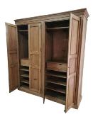 Armoire dressing 4 portes en bois massif | 208