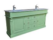 Meuble de salle de bain  Biarritz Classique Chic en Bois | 186 long 