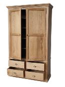 Armoire en Bois  Pin  Massif  Campagne Toute Lingère | 135 long