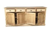 Buffet bas Cottage en Pin Massif 4 Portes | 180