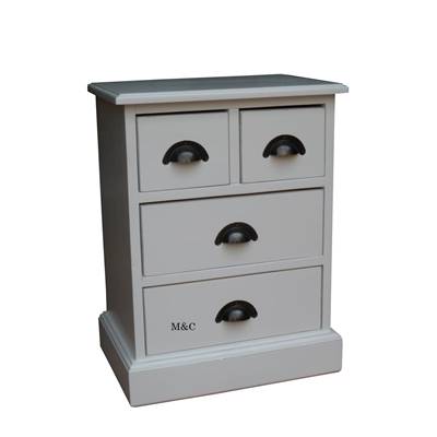 Mini commode 4 tiroirs | la paire