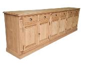 Grand Buffet bas Hossegor 6 portes en Pin | 300