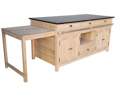 Ilot de Cuisine UZES en Chêne massif | 190 long