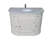 Meuble de Salle de Bain Arrondi en Bois | 125