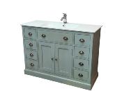 Meuble Salle de Bain en Bois Shaker 8 T | Patine Provence