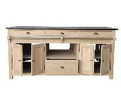 Ilot de Cuisine UZES en Chêne massif | 190 long