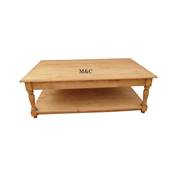 Grande Table de salon rectangulaire | Pin Massif Anglais