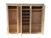 Dressing en bois massif  5 portes | 278 | DEMONTABLE