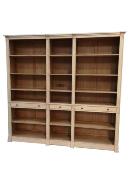 Bibliotheque en Bois 3 Tiroirs Rivoli