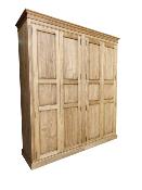 Armoire dressing 4 portes en bois massif | 208