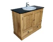 Meuble salle de Bain Bois Massif Hampton | 120 cm long