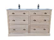 Meuble Salle de Bain  Cardiff en Chêne | 140