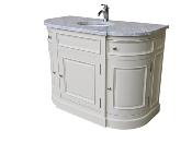 Meuble de Salle de Bain Arrondi en Bois | 125