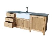 Meuble Sous évier de Cuisine &  Lave Vaisselle  en Bois| 225 