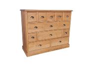 Commode de Mercerie 13 tiroirs en Pin