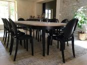 Table Ronde Extensible avec Rallonges bois Massif | 3 Allonges