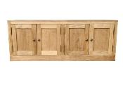 Meuble Bas 4 Portes en Bois  Sur Mesure LOUP | 156 long