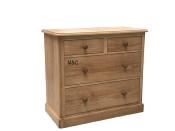 Commode Hampton en Pin des Landes 4 Tiroirs | 100